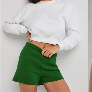 ARITZIA TNA COXY FLEECE SWEAT SHORTS SIZE M